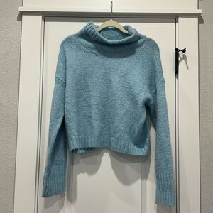 Anthropologie Pilcro Roll Neck Blue Sweater XS
